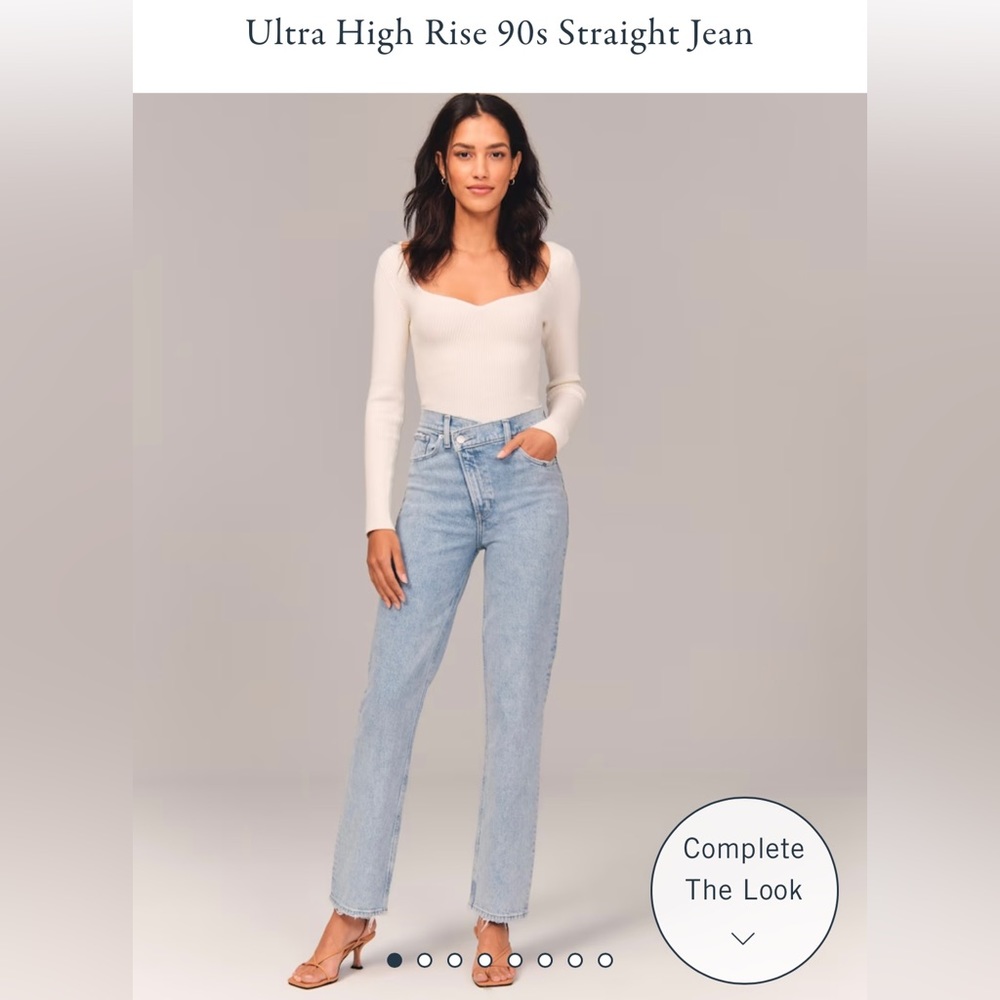 Abercrombie Ultra High Rise 90’s Straight Jeans